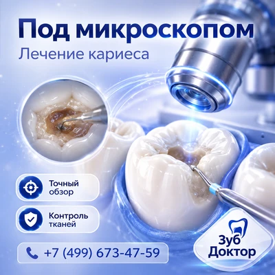 Лечение кариеса под микроскопом Лечение кариеса под микроскопом
