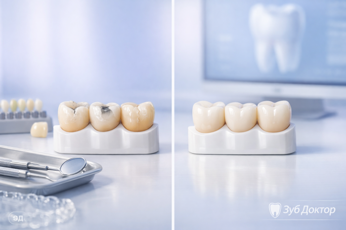 Разрушенные зубы