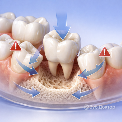 Давно без зуба