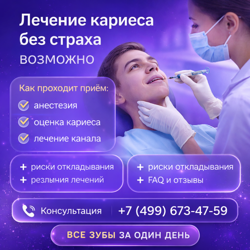 Лечение кариеса без страха Лечение кариеса без страха
