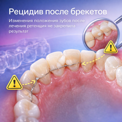 Рецидив после брекетов