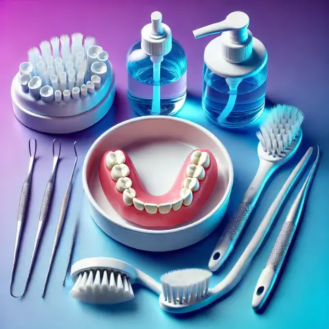 Основные правила ухода за съемными зубными протезами< Основные правила ухода за съемными зубными протезами<