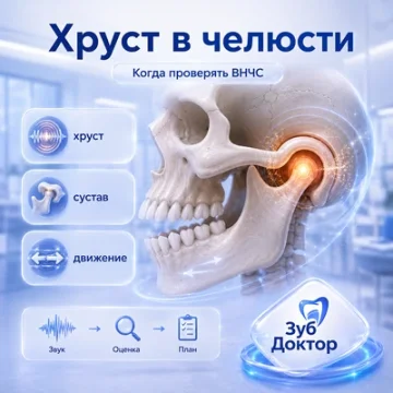 Хруст в челюсти: чем отличается от щелчка