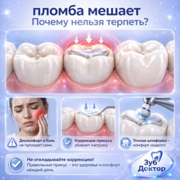 Пломба мешает прикусу: почему нельзя терпеть