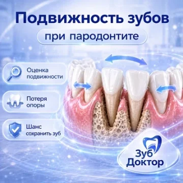 Подвижность зубов при пародонтите: когда зуб ещё можно сохранить