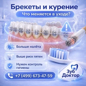 Брекеты и курение: что меняется в уходе