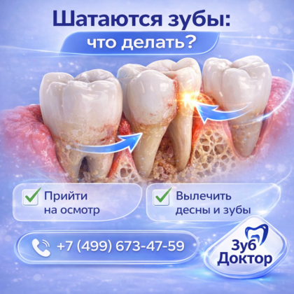 Шатаются зубы и кровит десна