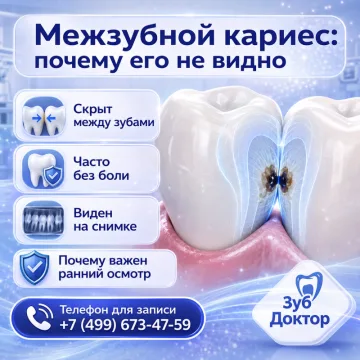 Межзубной кариес: почему его не видно