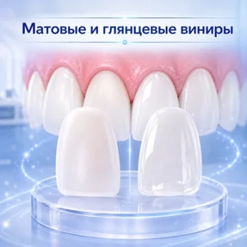 Матовые и глянцевые виниры: что выглядит естественнее