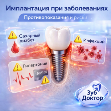 Имплантация при заболеваниях