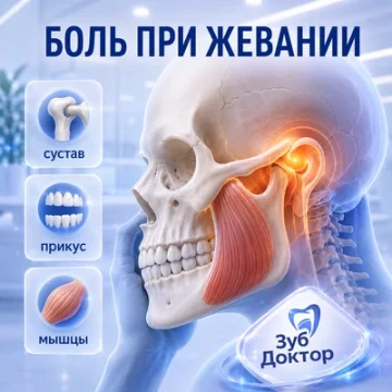 Боль в челюсти при жевании: что проверить