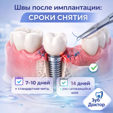 Швы после имплантации