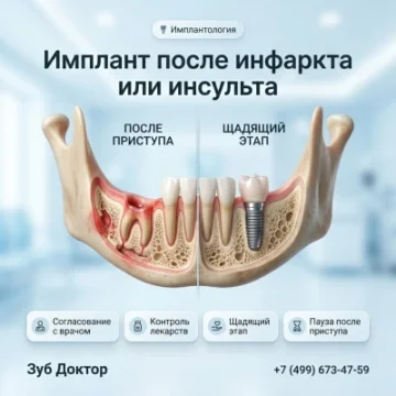 Имплант после инфаркта или инсульта