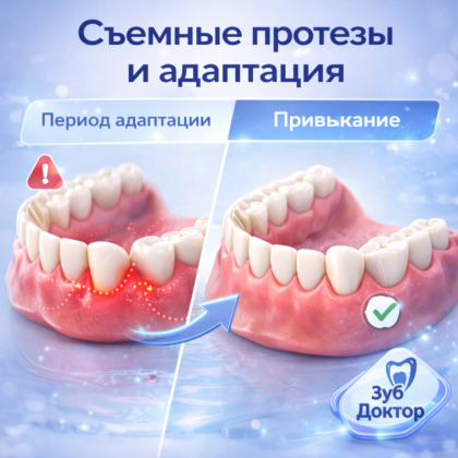 Когда ставят съёмные протезы