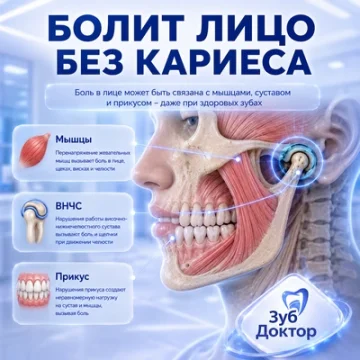 Болит лицо без кариеса: как связаны мышцы и сустав