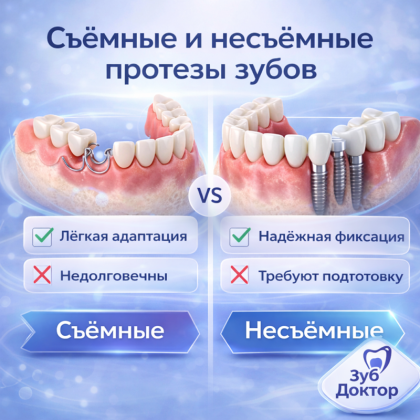 Съёмные и несъёмные протезы