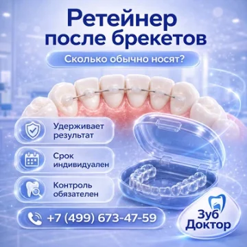 Ретейнер после брекетов: сколько обычно носят