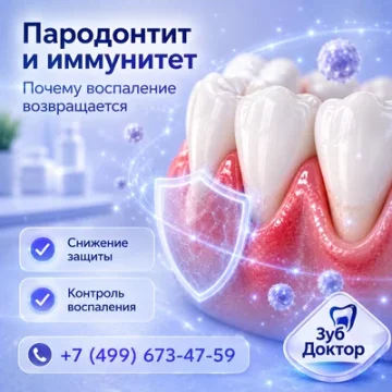 Пародонтит и иммунитет: почему воспаление возвращается