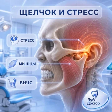 Почему щёлкает челюсть после стресса