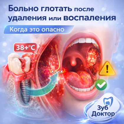 Больно глотать после удаления