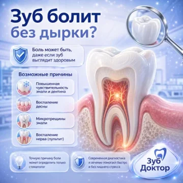 Зуб болит, но дырки не видно: что проверяет врач