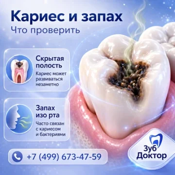 Кариес и запах изо рта: когда причина в зубе