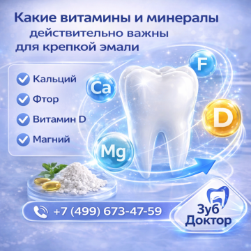 Витамины для эмали зубов