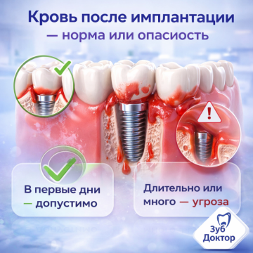 Кровь после имплантации