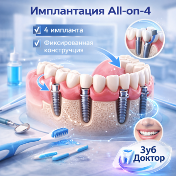 Имплантация All-on-4