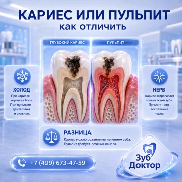 Глубокий кариес или пульпит: как отличить