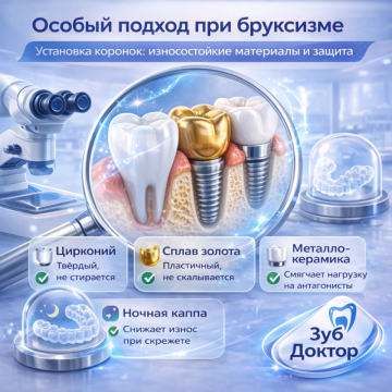 Бруксизм и коронки
