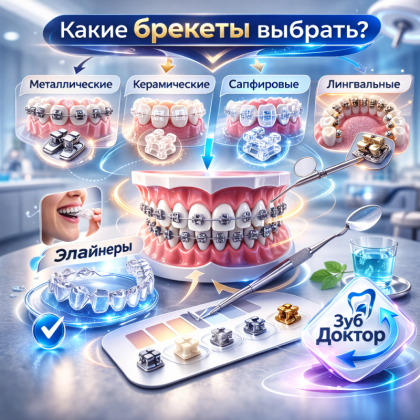 Какой тип брекетов выбрать?