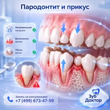 Пародонтит и неправильный прикус: как нагрузка разрушает опору зубов