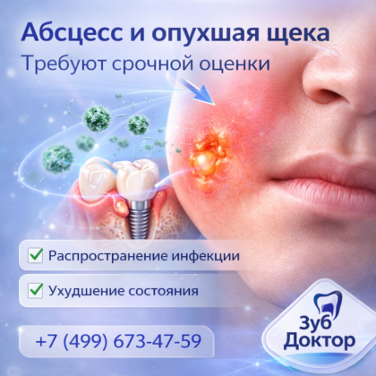 Абсцесс и Опухшая Щека