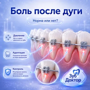 Почему болят зубы после смены дуги или каппы