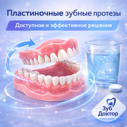 Пластиночные зубные протезы