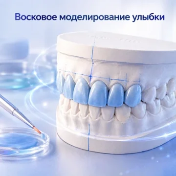 Восковое моделирование улыбки перед винирами