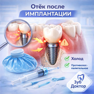 Отёк после имплантации
