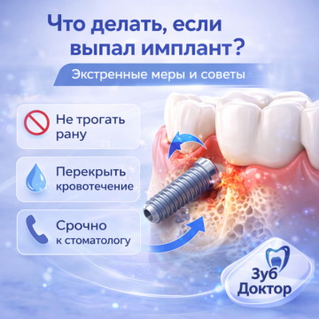 Имплант выпал: Что делать?