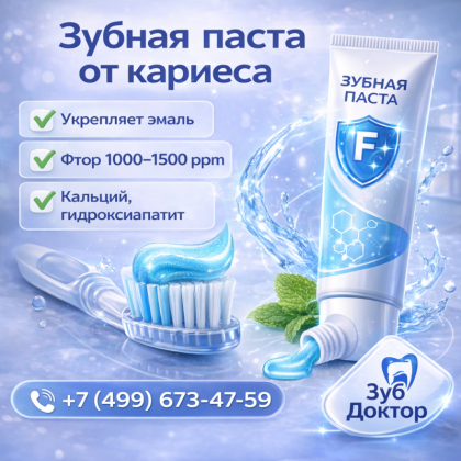 Зубные пасты от кариеса