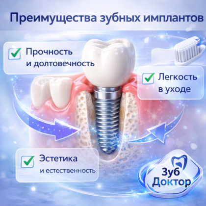 Преимущества Имплантов