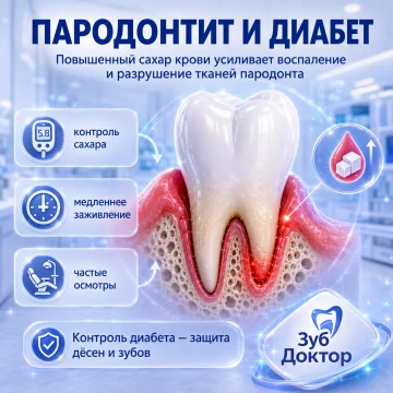 Пародонтит и диабет: почему нужен особый контроль