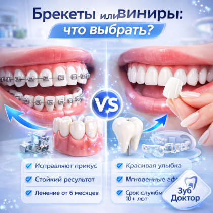 Брекеты или виниры: что выбрать?