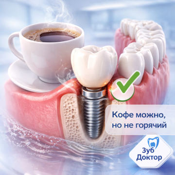 Кофе после импланта