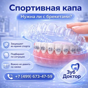 Спортивная капа с брекетами: нужна ли защита