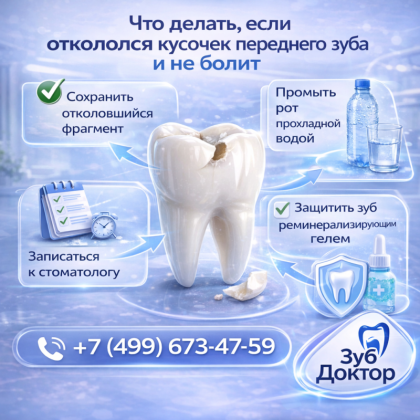 Откололся передний зуб