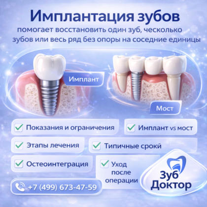 Имплантация зубов