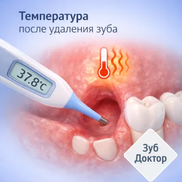 Температура после удаления зуба