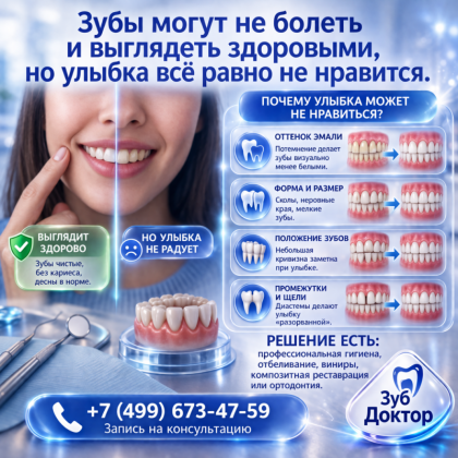 Не нравится улыбка