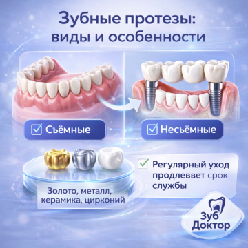 Виды Зубных Протезов